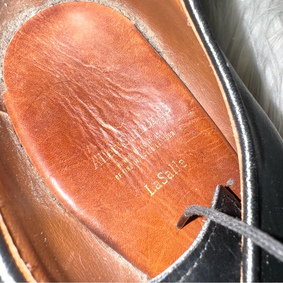 Allen Edmonds La Salle Leather Made in USA MENS Dress Shoes Black Size 10D - Picture 5 of 8